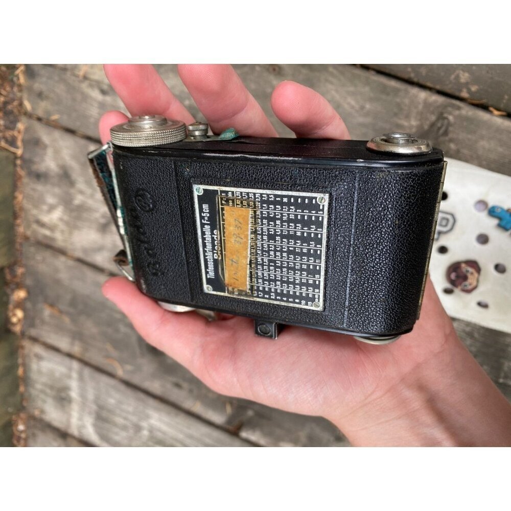 Balda Jubilette Vintage 1938 Folding Camera with 5cm f/2.9 Lens With OG Case - Picture 9 of 16
